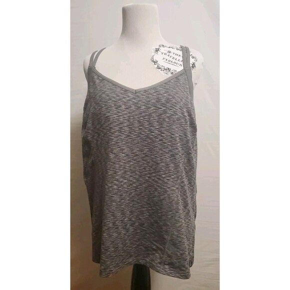 The North Face Flashdry Strappy Racerback Pullover Tank Top XLarge Heather Grey - Picture 1 of 7